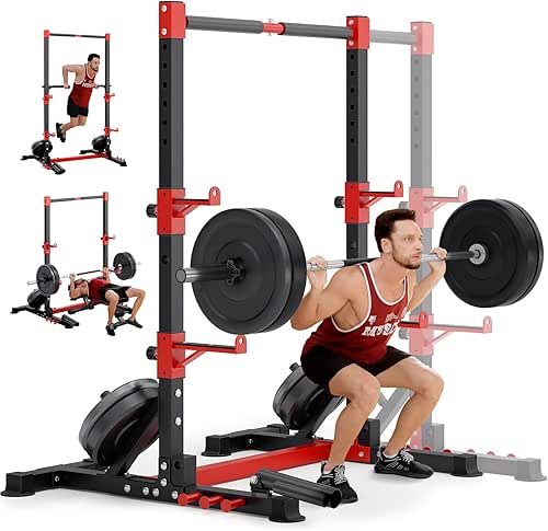 YOLEO Smith Machine & Squat Rack Combo, Multi-Functional Power Racks