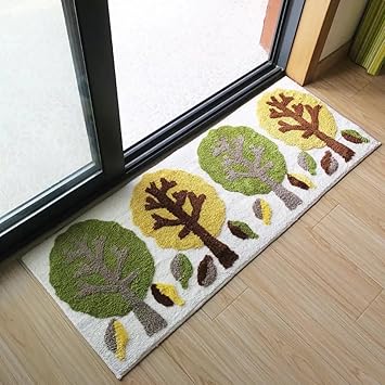 Amazon 北欧デザイン おしゃれ ふんわり こだわり 田園 手作り キッチン用 玄関用 キッチンマット 玄関マット 滑り止め カーペット 優踏生 Ebodong Ebodong キッチンマット 通販