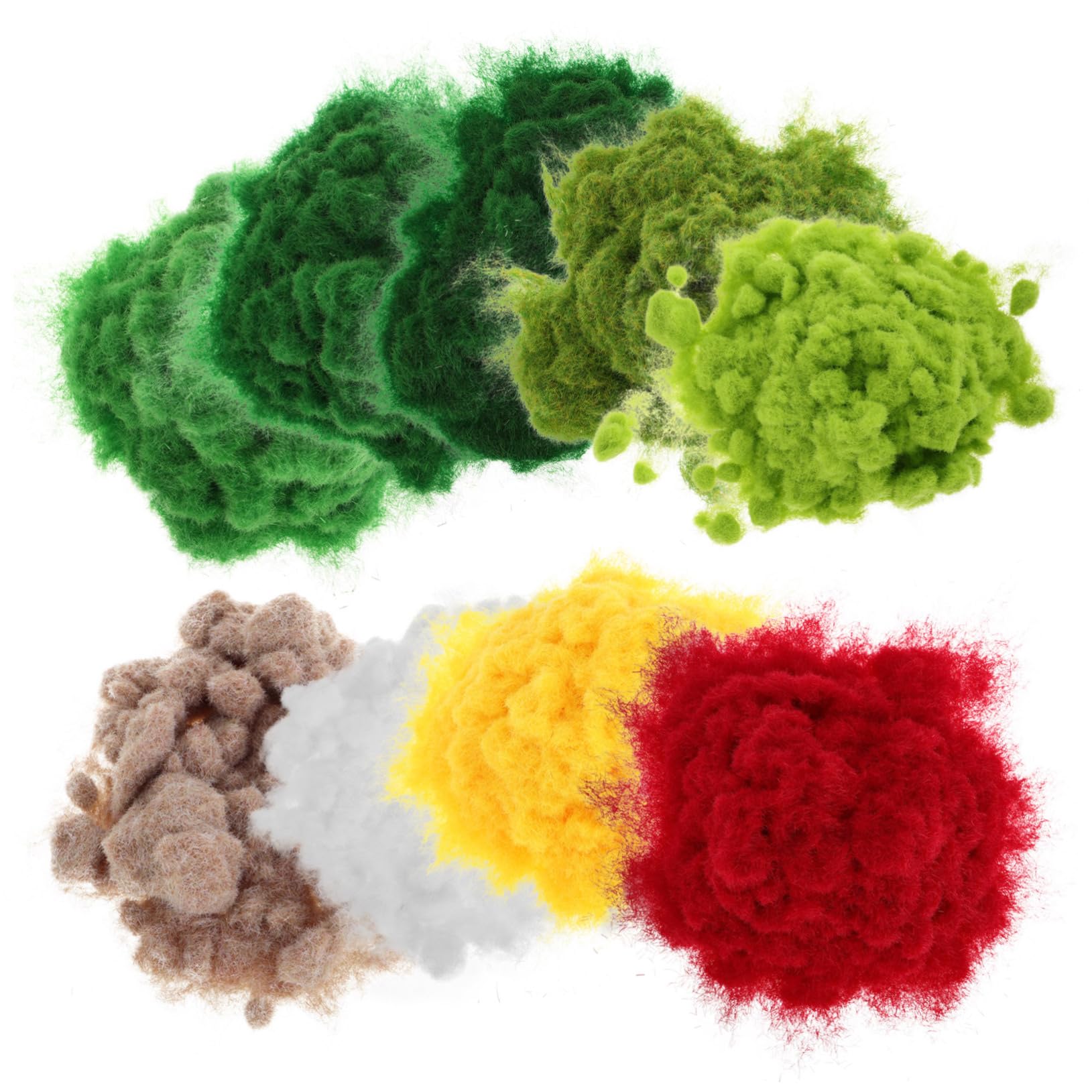 YARNOW DIY Model Scenery Materials 9pcs Miniature Powder Grass for Dioramas Railroad Models