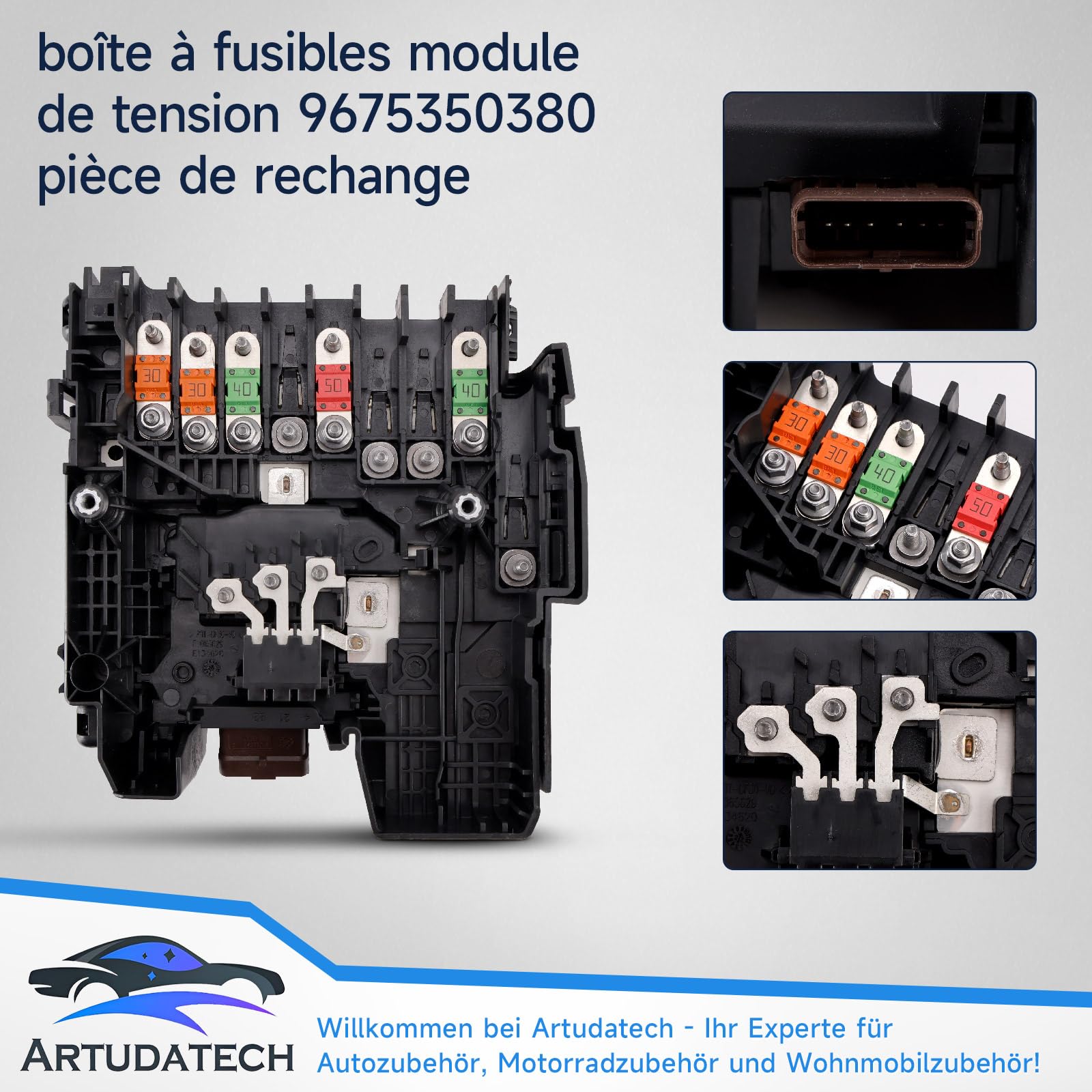 modulo fusibili tensione 9675350380 pezzo di ricambio compatibile con Citroën C4 Picasso compatibile con Peugeot 3008 5008