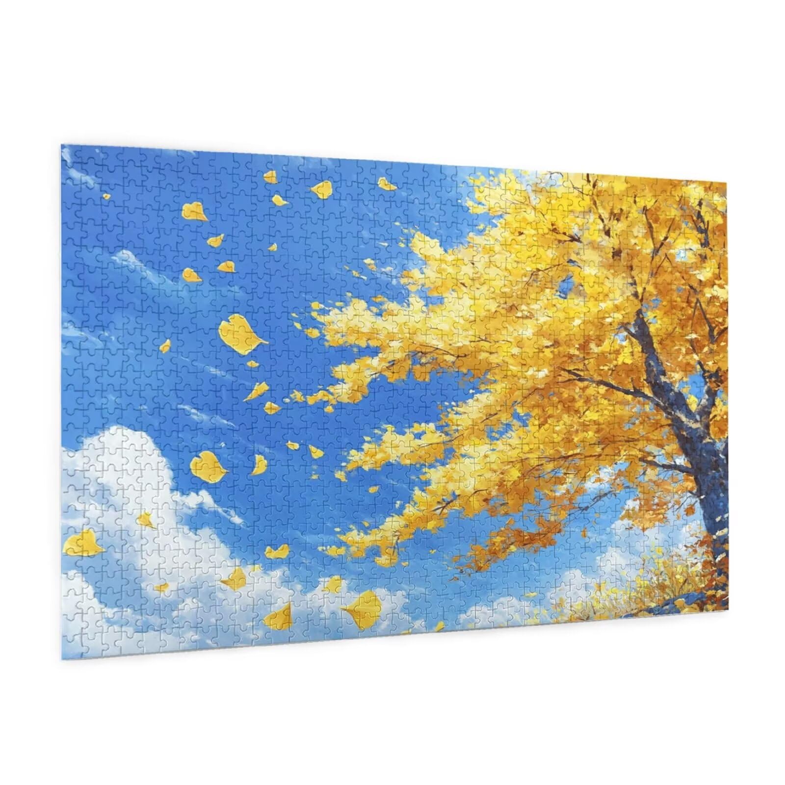 Puzzle krajobrazu, 1500 elementów, puzzle z drzewem, dla dorosłych, z pudełkiem na prezent, "zrób to sam", duże drewniane puzzle dla dorosłych, gra zręcznościowa dla całej rodziny, prezenty dla kobiet