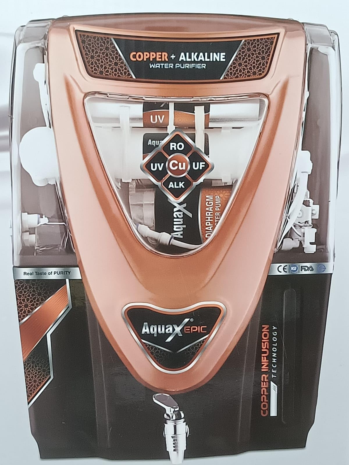 Vaspure Epic RO + Alkaline + UV + UF + Minerals CartridgeWater Purifier System