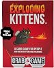 Exploding Kittens - Grab & Game - 2-4 Players - Ages 7+ 10 Minutes to Play - Travel Sized High Stakes Card Game - Party Game, Family Game Night, Kid and Adult Card Game, Red
