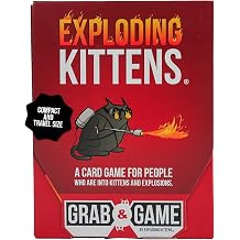 Exploding Kittens Grab and Game 2-4 Players Ages 7+ Pocket Version