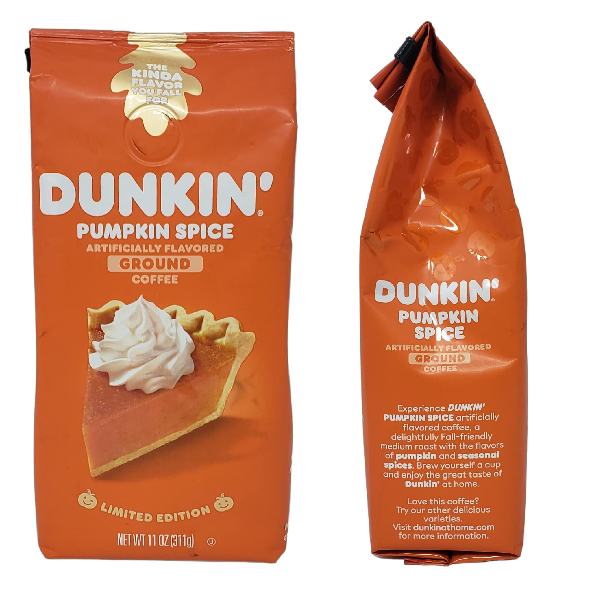 Dunkin Limited Edition Ground coffee Variety Pack Falling for Maple