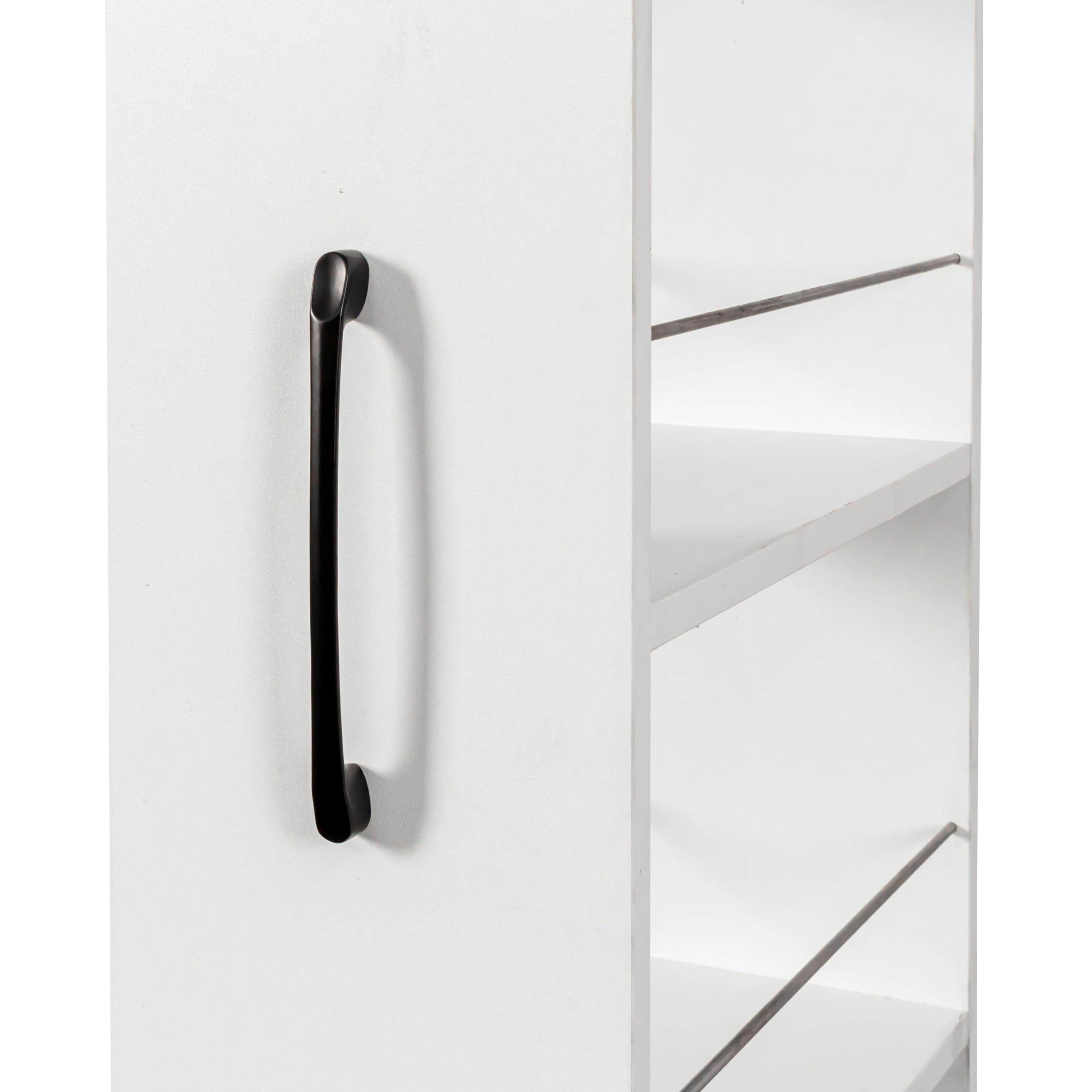 Carrello portaoggetti sottile a 7 ripiani con ruote, ideale per spazi ristretti, organizer in legno con ripiani aperti, perfetto posizionare accanto al frigorifero o alla lavatrice, design salvaspazio