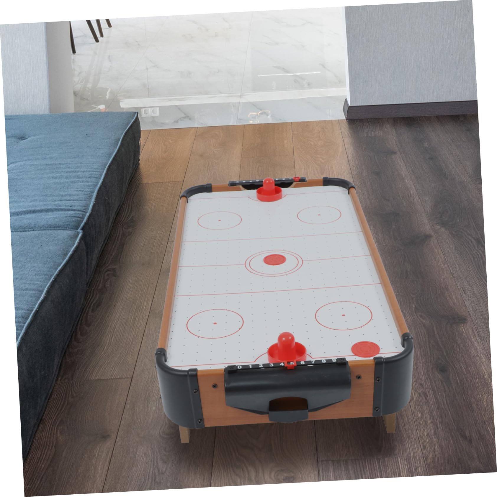 Toyvian Mini Jeu De Hockey sur Glace De Table Jeu De Compétition Amusant pour Garçon Fille avec Tableau Affichage