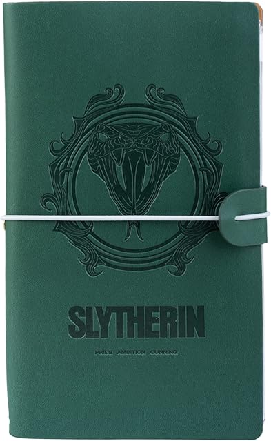 Grupo Erik Harry Potter Slytherin Travel Journal | PU Leather Journal Notebook | Diary Journal | Harry Potter Notebook | Harry Potter Gifts | Harry Potter Merchandise