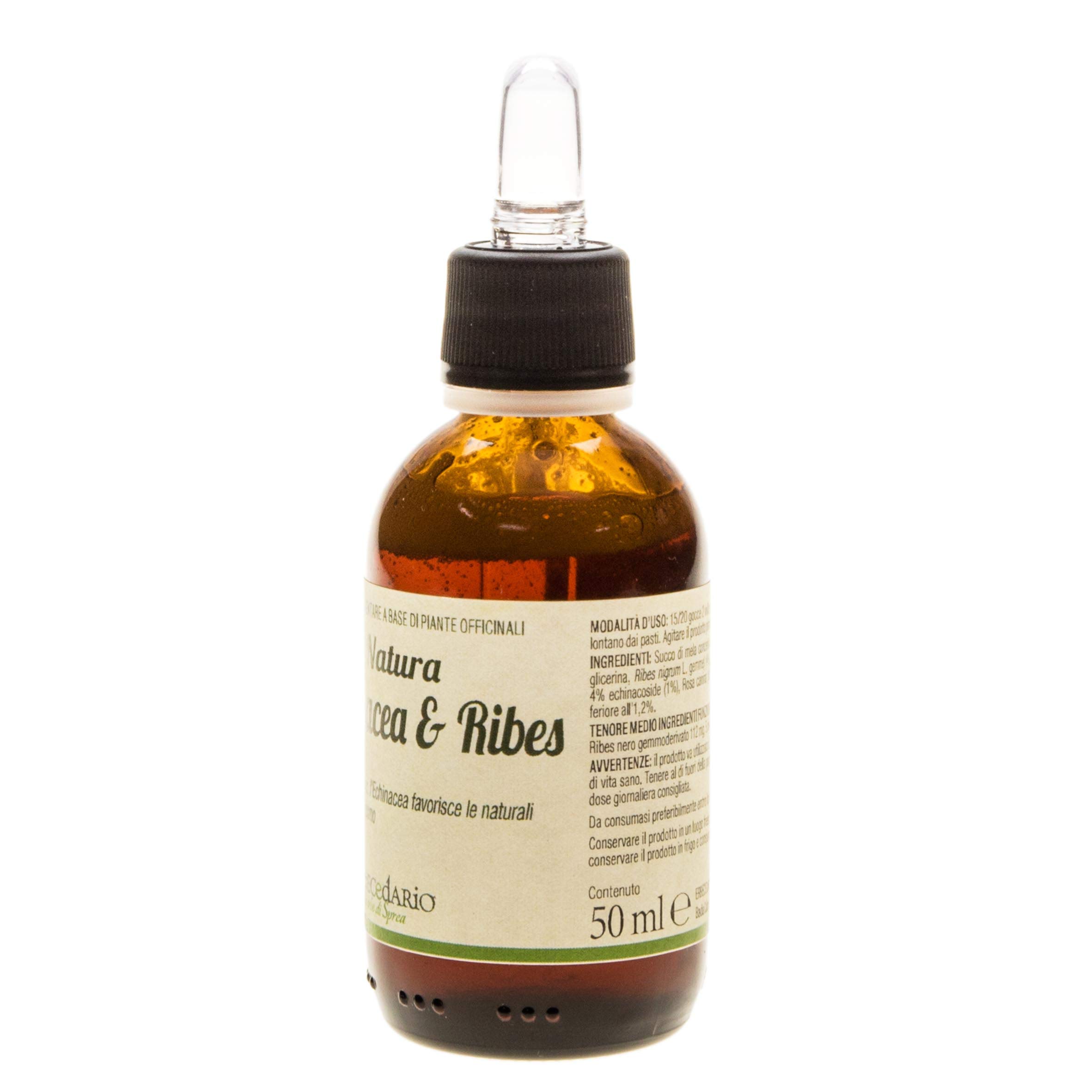 Sciroppo Difese Immunitarie Bambini echinacea e ribes 50ml, favorisce il benessere delle prime vie respiratorie, Sciroppo naturale per bambini - made in Italy