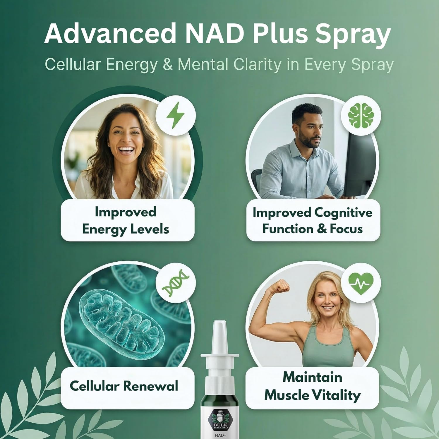 NAD+ Spray, Nicotinamide Adenine Dinucleotide, 100 Sprays, 2.5mg Per Spray — Amazon image 4