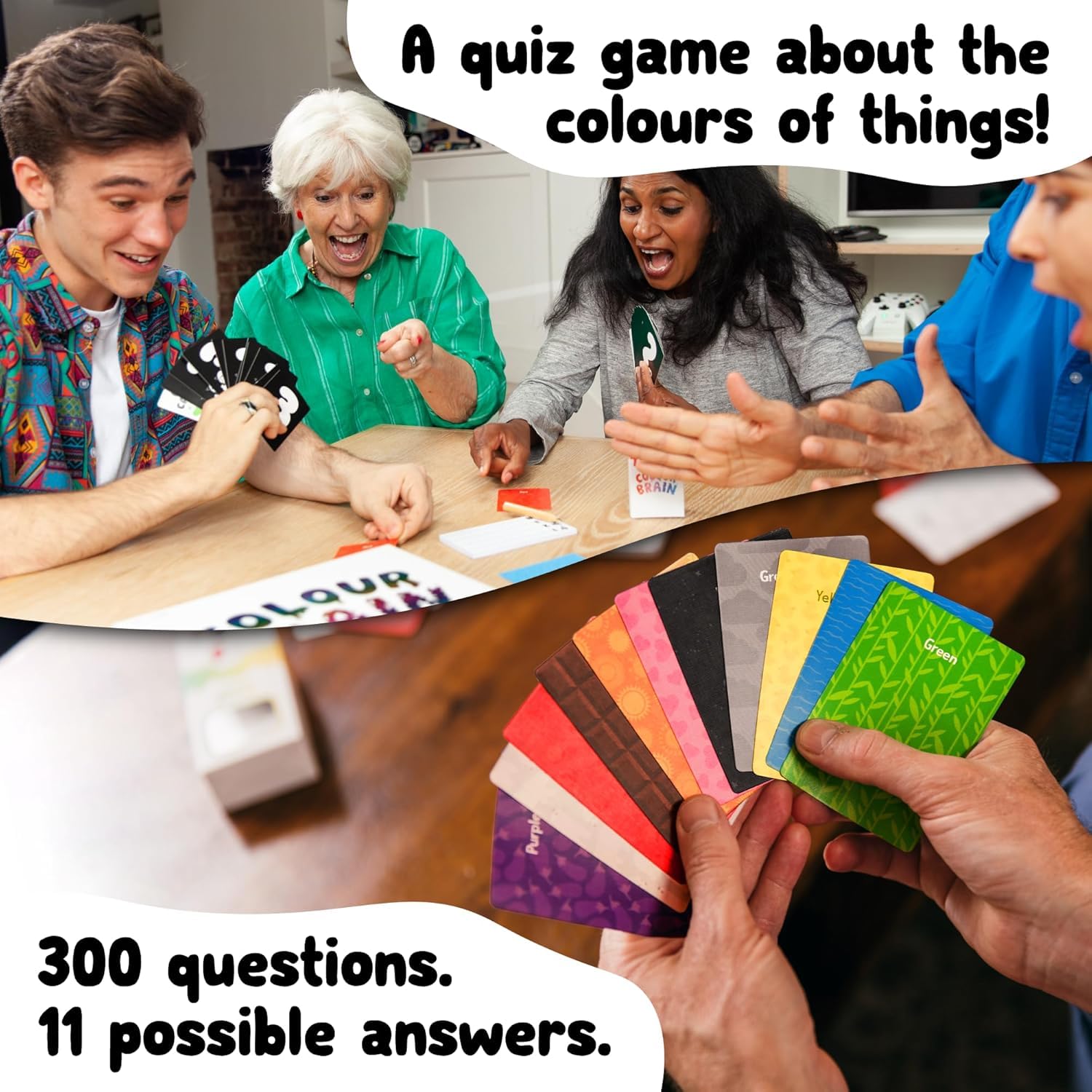 Colourbrain Card Game - Award-Winning Family Colour Quiz Game for Adults & Kids, Multicolored, Small - Image 4