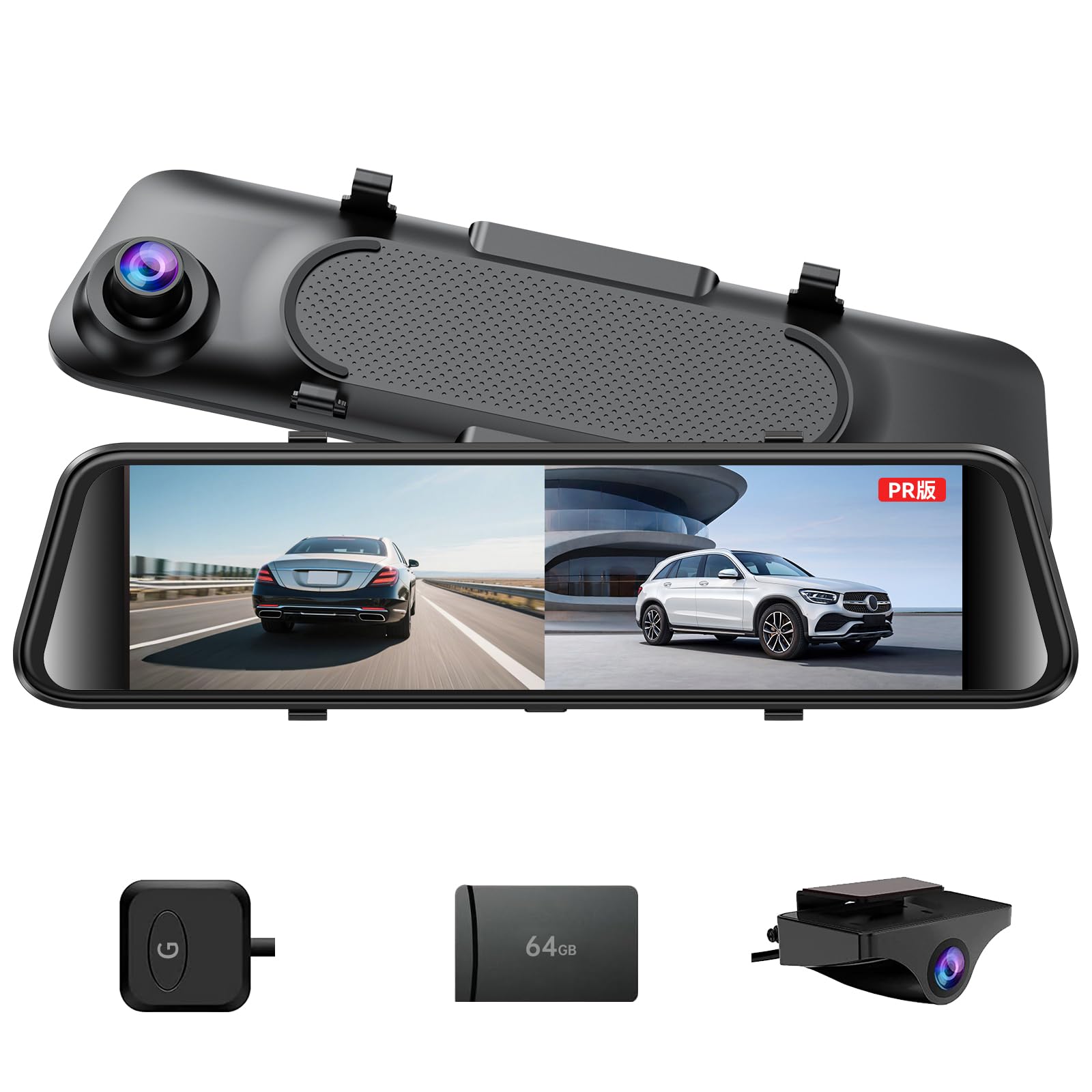 Amazon.co.jp: JADO ミラー型 ドライブレコーダー 12インチ 2.5K