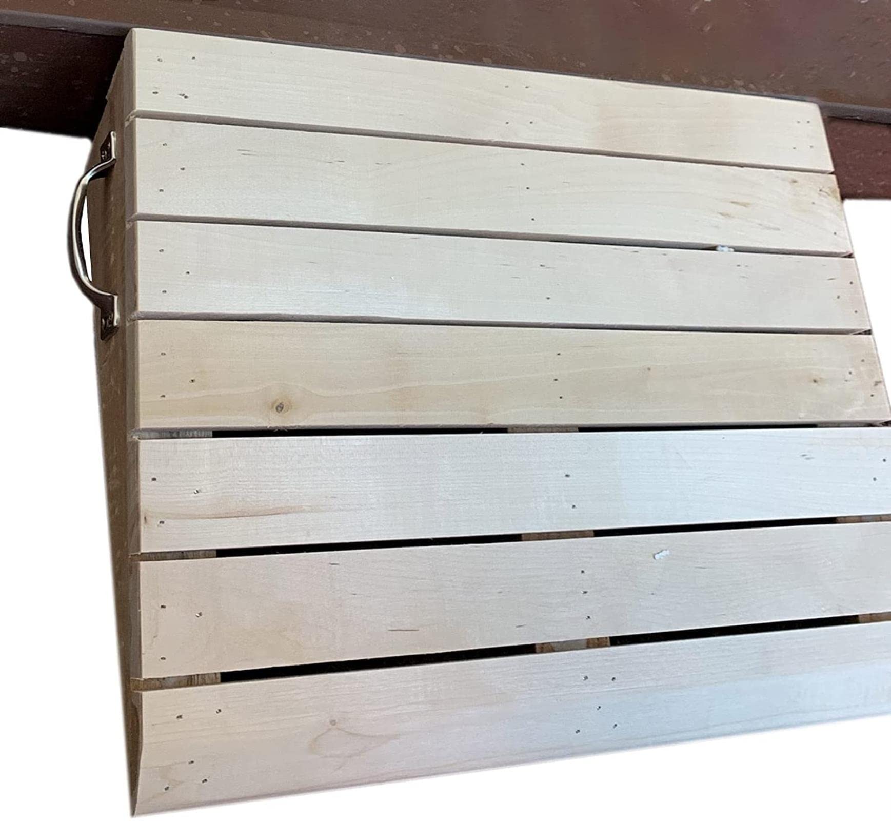 Soglia in legno con maniglia per il trasporto Gradini esterni Pendenza, Cordolo/Ingresso/Porta per auto Scooter per sedia a rotelle