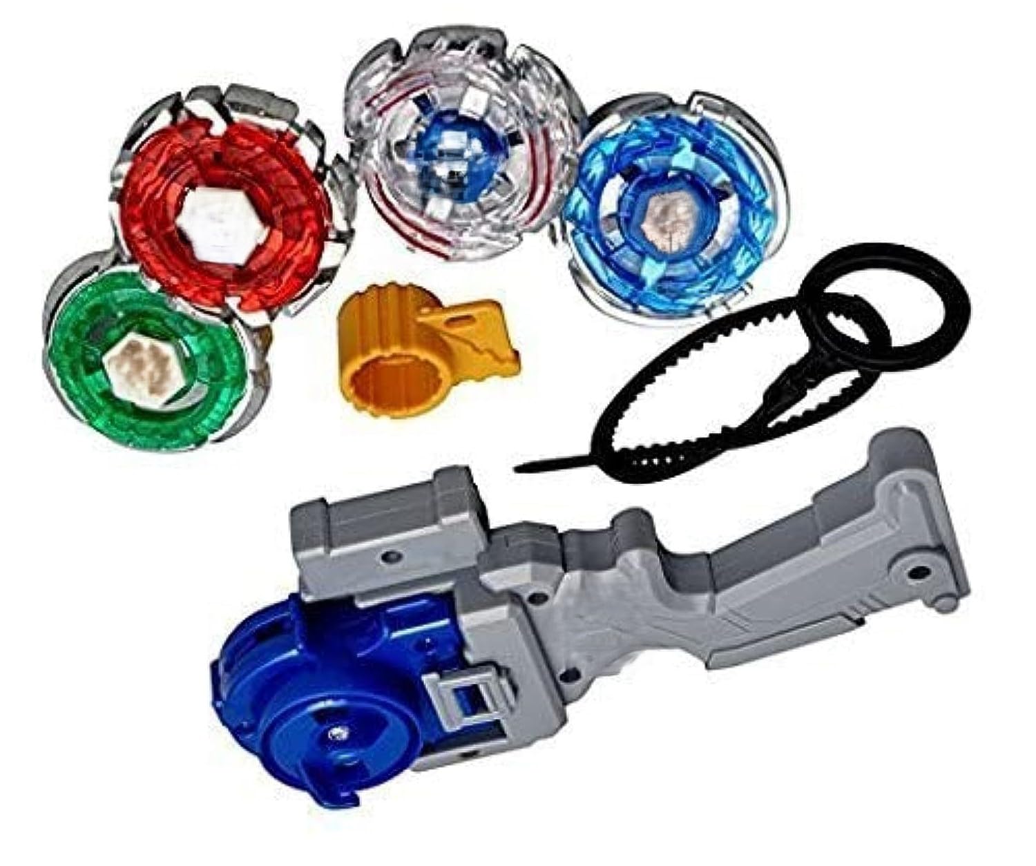 YBN Metal Fusion Clash of Speed Top with 4 Blades&1 Launchers in One Pack(Multi Color) 4d Spinning top-image-30