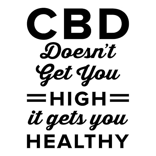 Vinilo de pared saludable de CBD 0531 - Calcomanía de CBD - Arte de pared de marihuana - Aceite CBD - marihuana medicinal - Decoración de pared