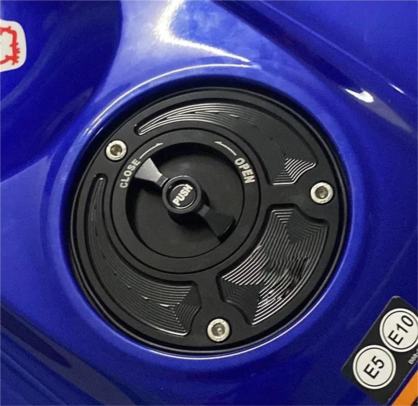 Tappo Serbatoio Senza Chiave In Alluminio CNC Per Yamaha R6, R1, FZ1, MT-10, FJR1300 E Altri, Nero
