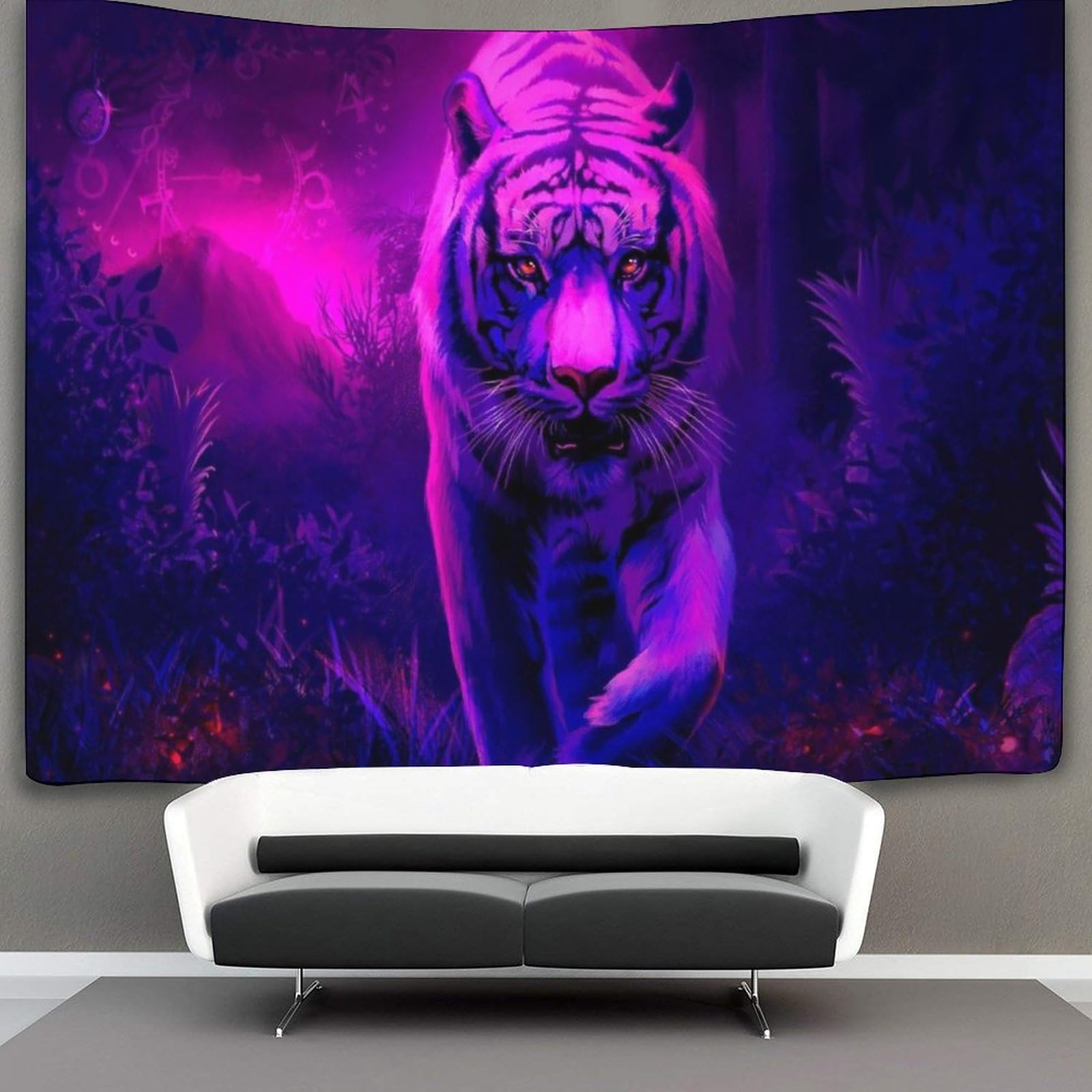 kaiyun Tiger Tapestry,Animal Art Wall Hanging Decoration for Living Room Bedroom & Dorm 100cmx150cm