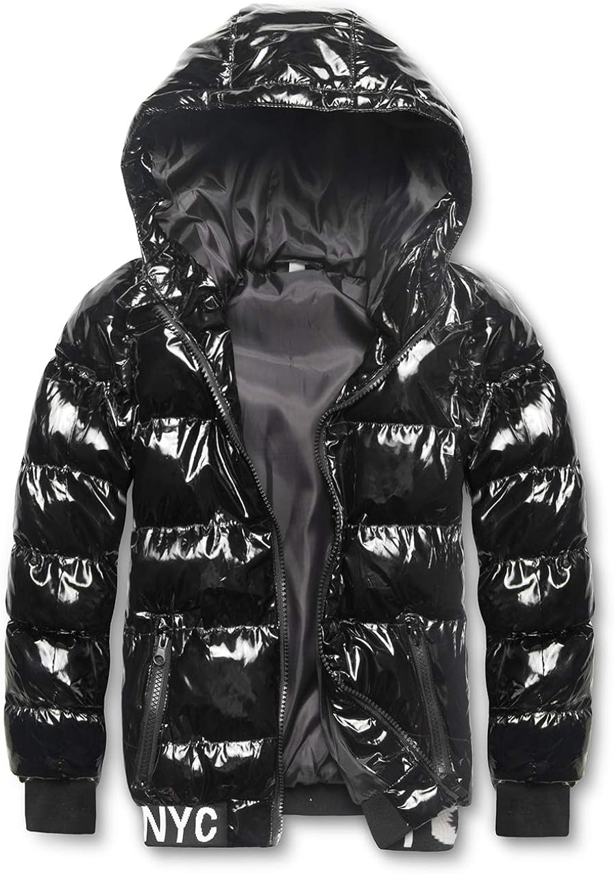 SNOW DREAMS Boys Winter Coat Waterproof Puffer Fall Jacket Hooded Warm for Kids Outerwear Parka : Sports & Outdoors