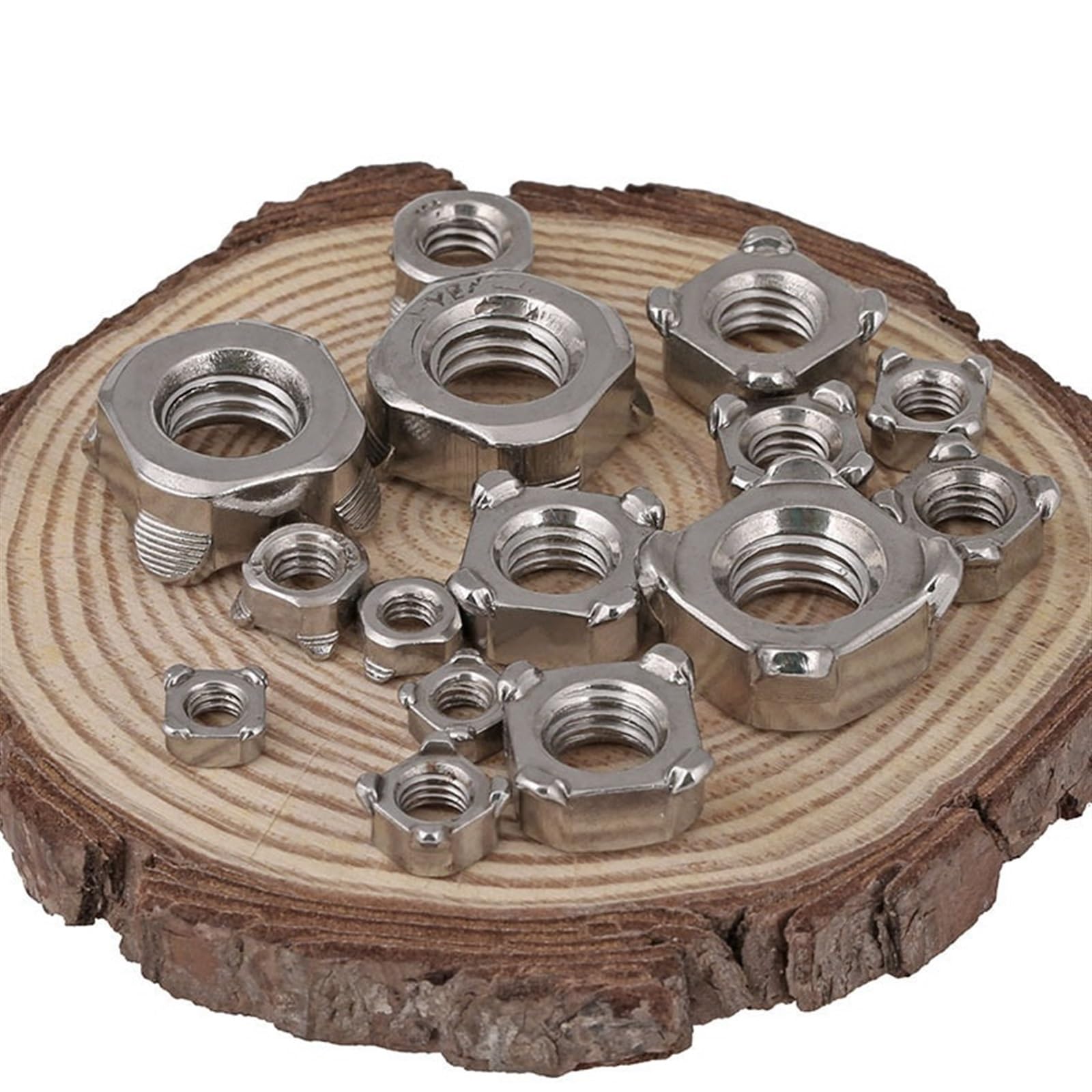 Dado for saldatura quadrato in acciaio inossidabile 304 da 10 pezzi M3-M12