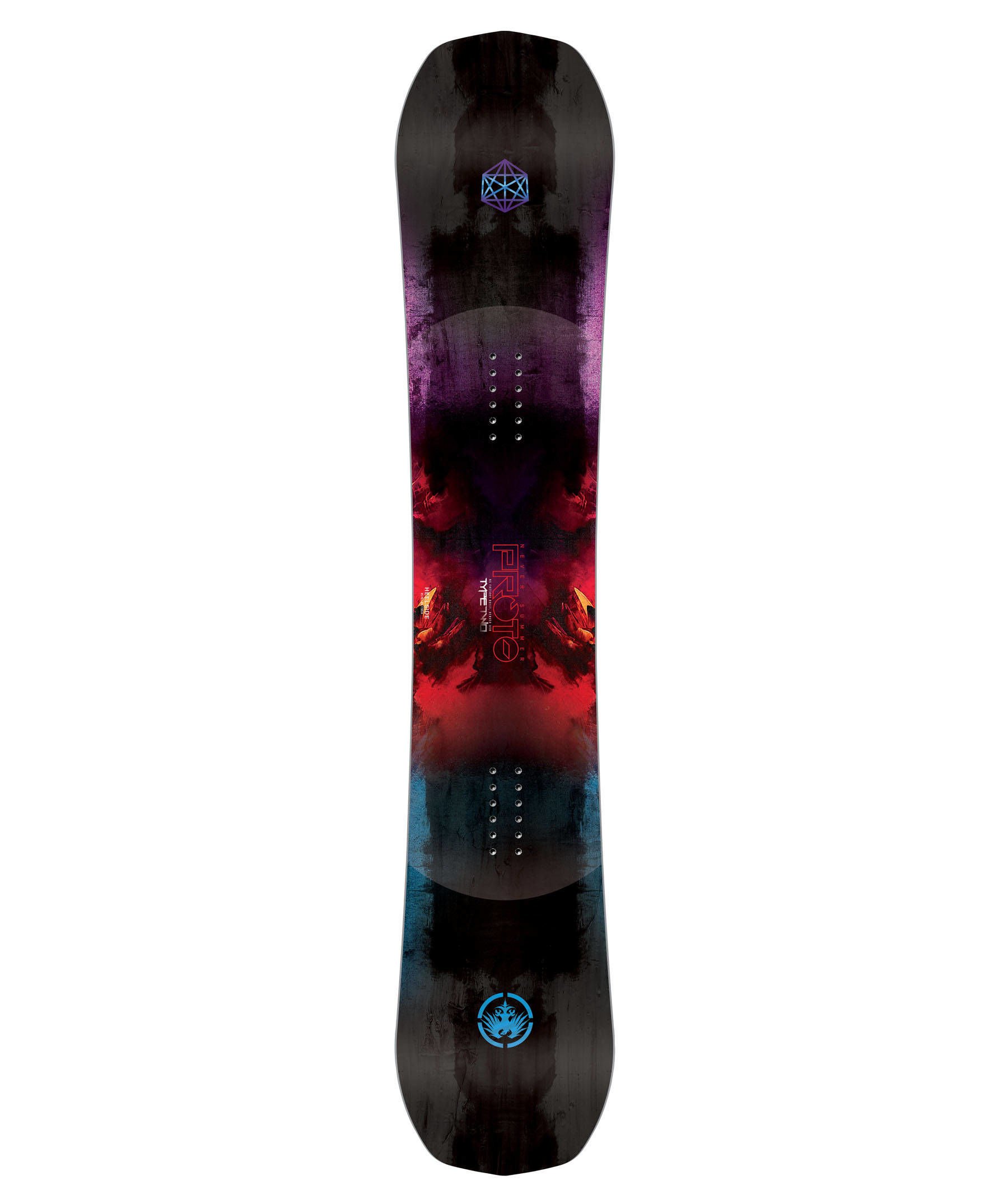 Uomo Freestyle Snowboard Never Summer Prototype Two 154 2017 Snow board, a tinta unita, 154