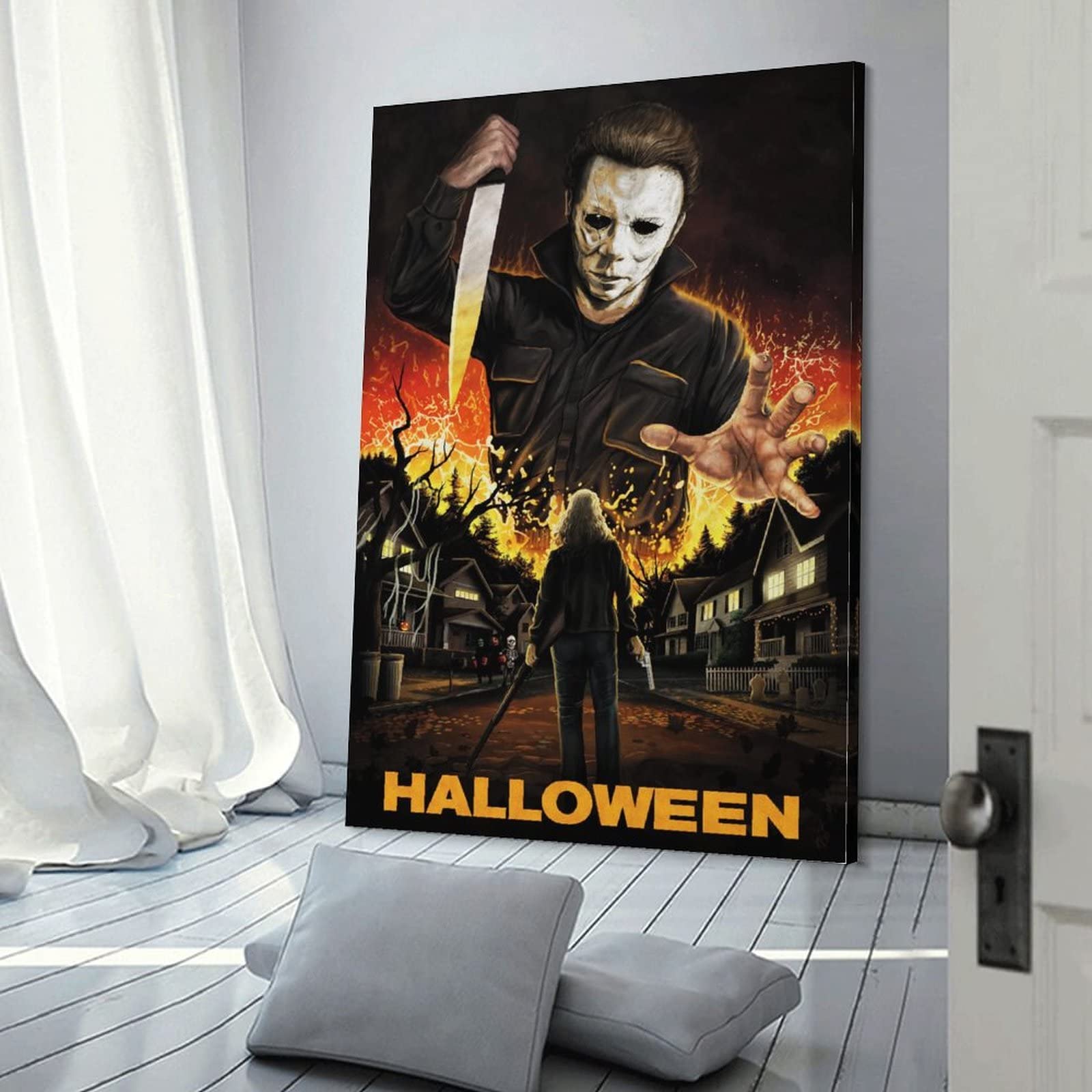 Amazon.co.jp: ハロウィン 1978 年ホラー映画 ポスター アートパネル