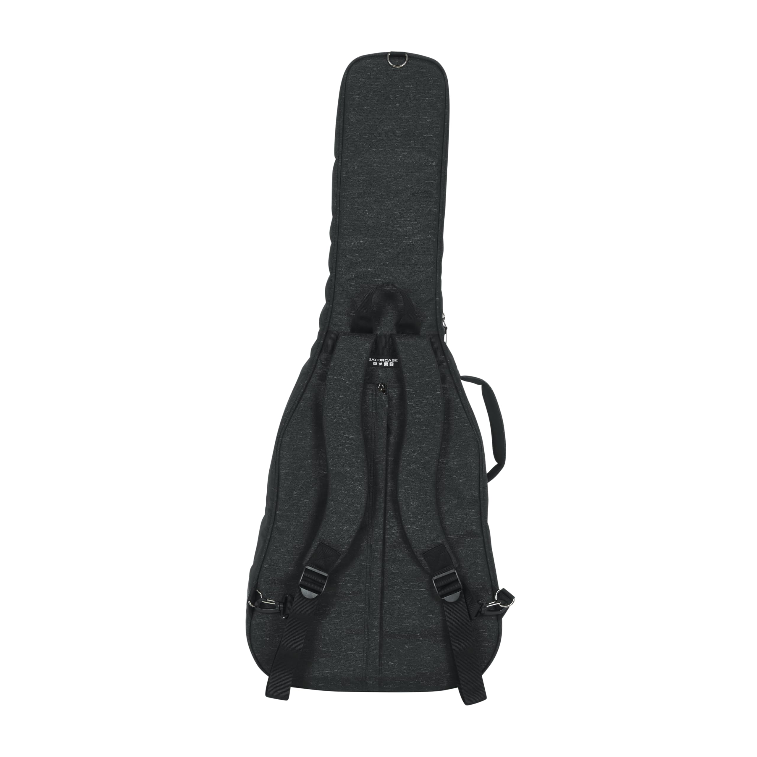 Gator Cases Transit - Gigbag Transit-Serie für Resonator-, 00- und Klassische Akustikgitarren mit anthrazitfarbener Außenseite (GT-RES00CLASS-BLK)