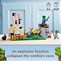 Vista 2 de Lego 21181 Minecraft The Ranch Rabbit, Building Set, Toy for Children from 8 Years with Figures Trainer, Zombie, Animals