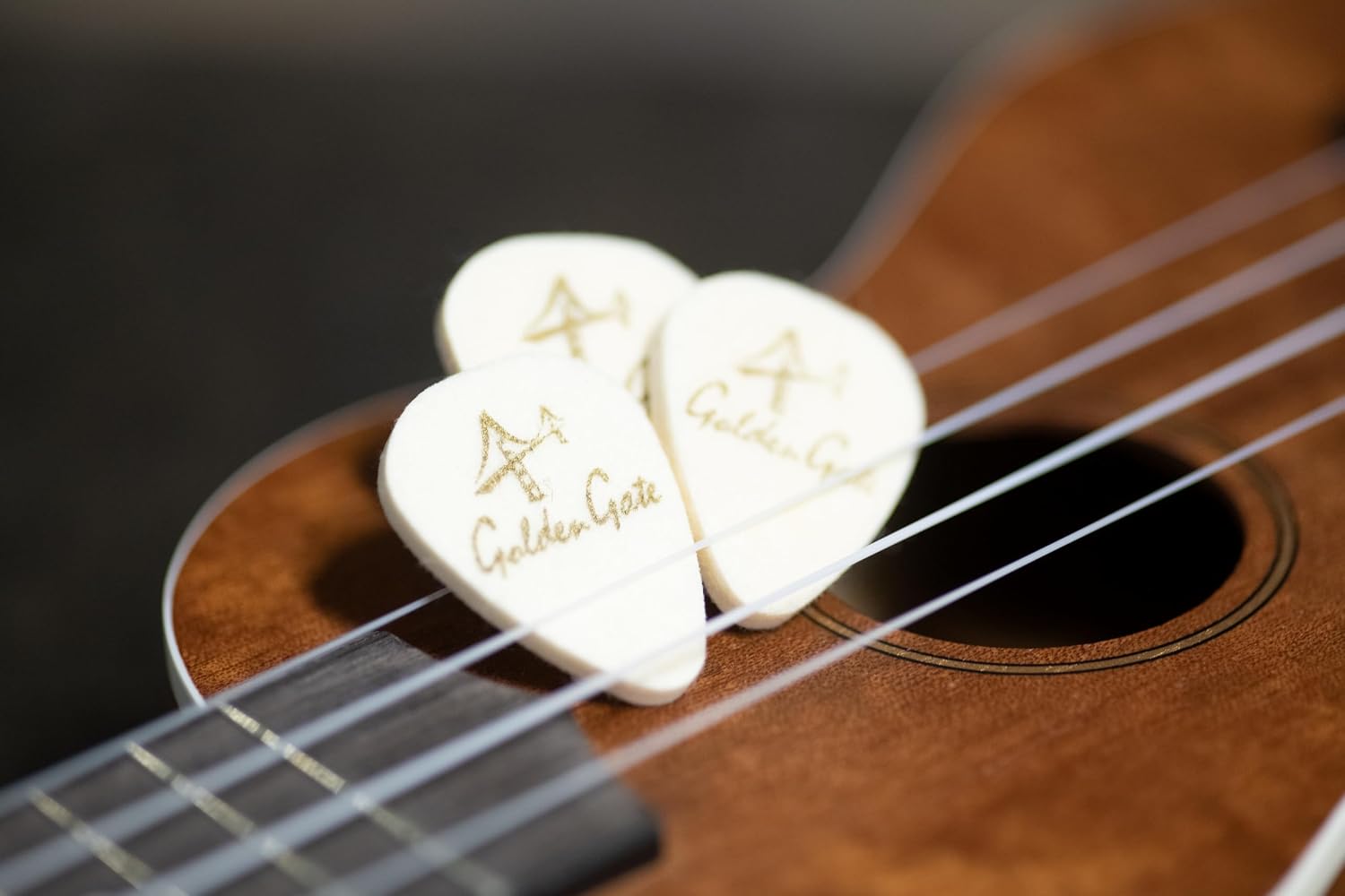 Golden Gate FP-1 Ukulele Felt Picks - 3 Pack image 4