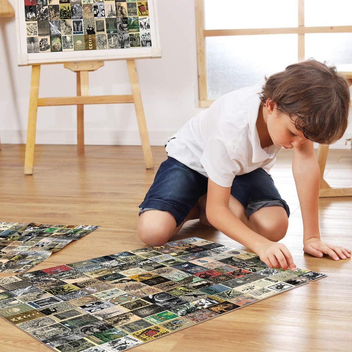 Impossible Affiche d'art rétro en mosaïque Puzzle 2000 pièces pour Adolescents 70x100cm Cadeaux pour Les Amis et la Famille Convient aux Personnes de Plus de 14 Ans
