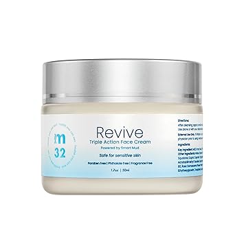 Revive Triple Action Face Cream with Fulvic Acid | Paraben Free | Phthalate Free | Squalene | Deeply Moisturizing