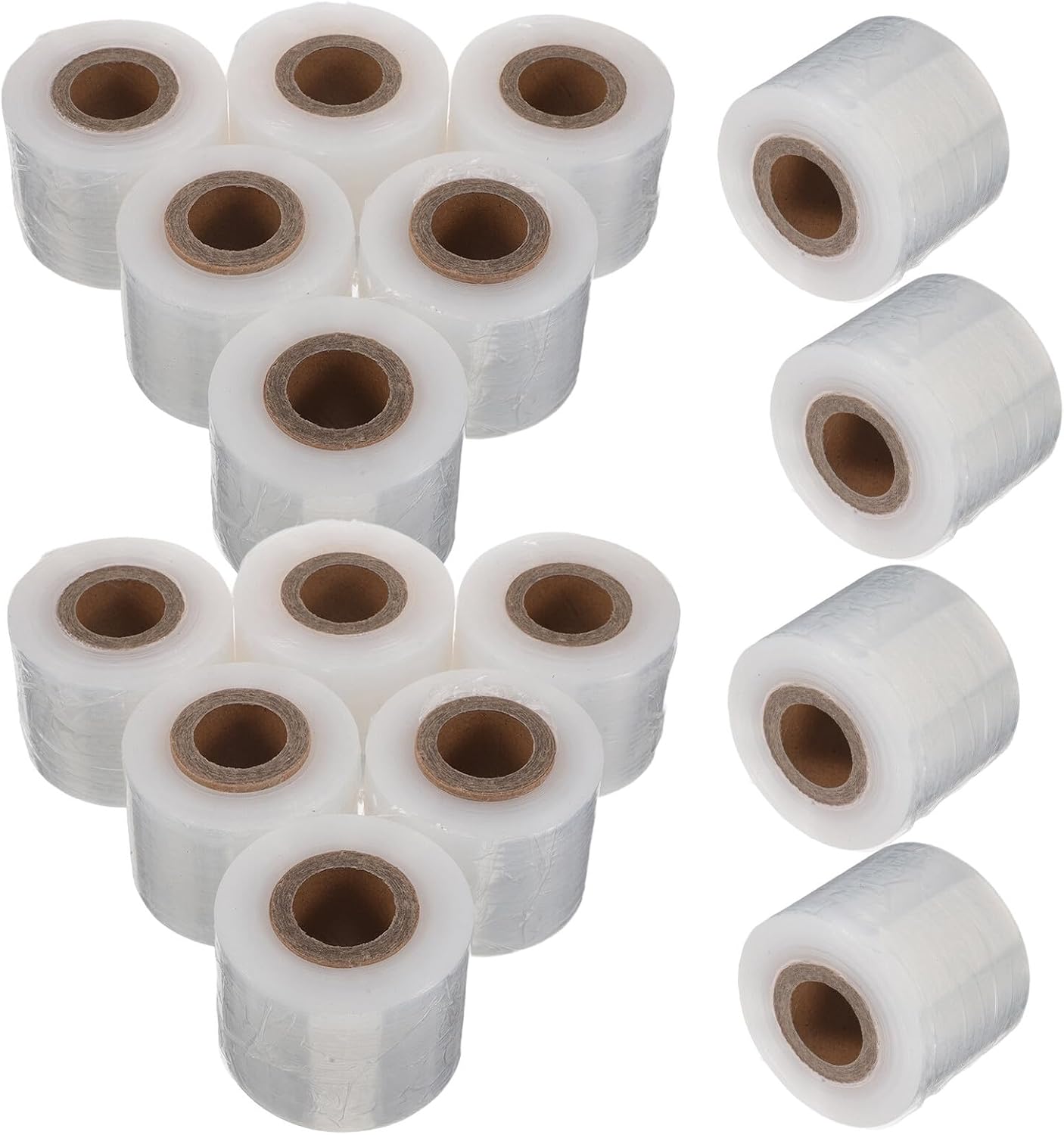 Mini Cling Wrap Film 5cm Wide 16 Rolls Food-grade Stretch Wrap for Takeout Packaging and Fresh-keeping for Food Storage and Packing