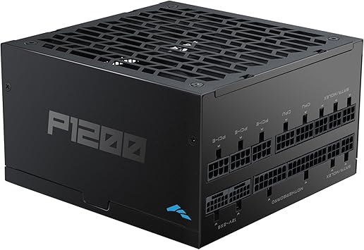 SAMA P1200 1200W Platinum Power Supply Fully Modular ATX 3.1 PSU PCIe 5.1 & 12V-2x6 Ready 80 Plus Platinum Certified Ultra Quiet 140mm FDB Fan Components Black