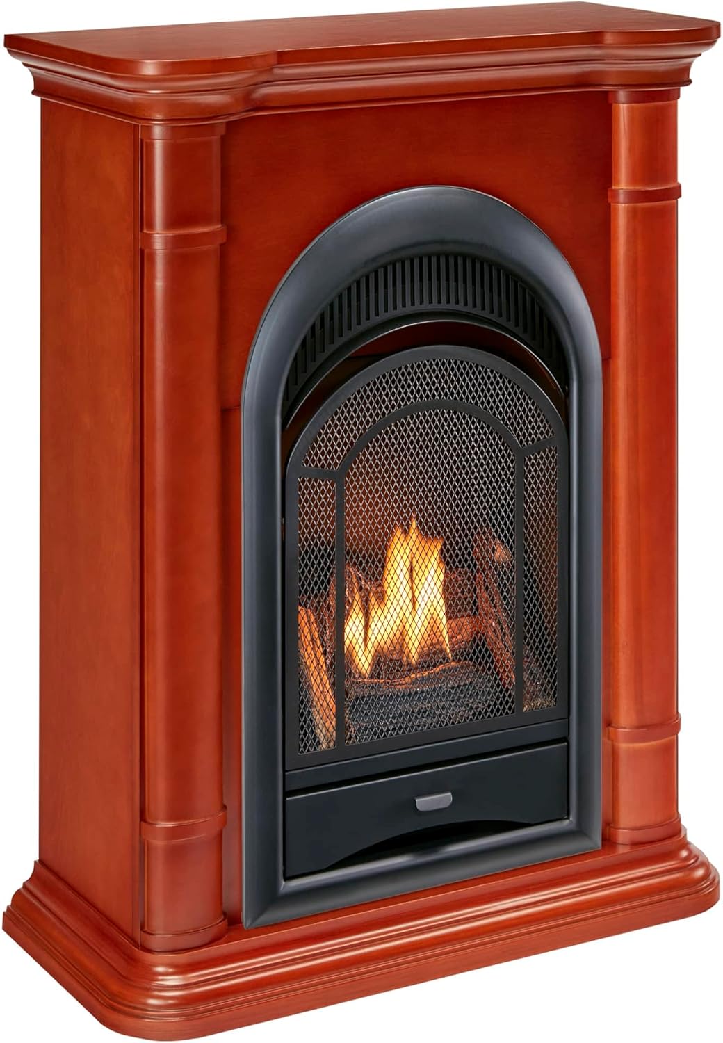 ProCom Dual Fuel Vent Free Gas Fireplace System - 15,000 BTU, T-Stat Control, AppleSpice Finish - Model# PCS150T-3AS