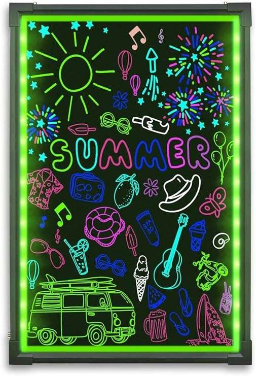 Menu Board TFCFL LED Message Writing Board, 32" X 24" Illuminated