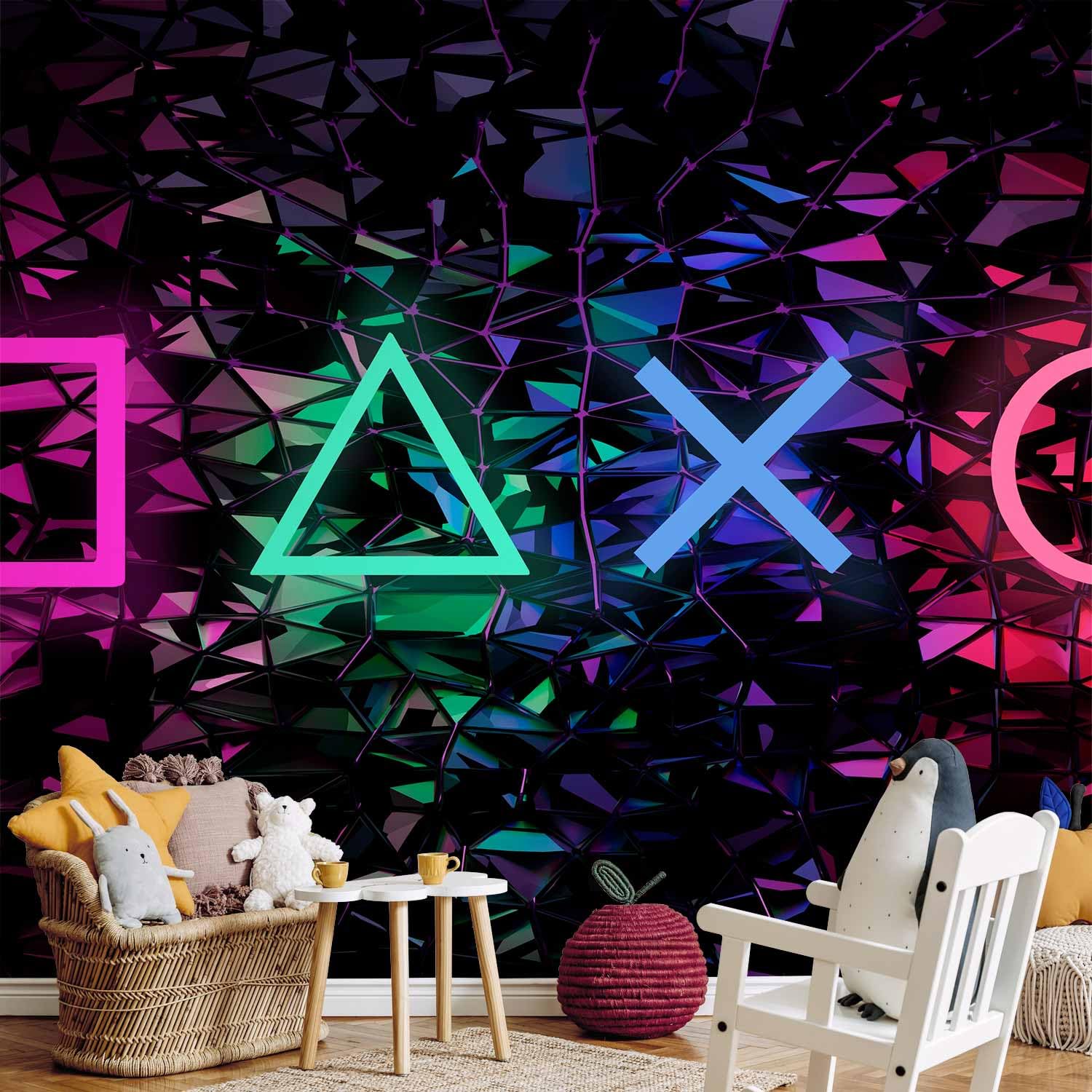 murando - Fototapete Vlies Gamers, 500x350 cm, Schlafzimmer, Wohnzimmer | Full HD Druck, 3D-Effekt, lichtbeständige Farben, ideal fürs Wohn- oder Schlafzimmer, schnelle Montage, lichtbeständig, edel