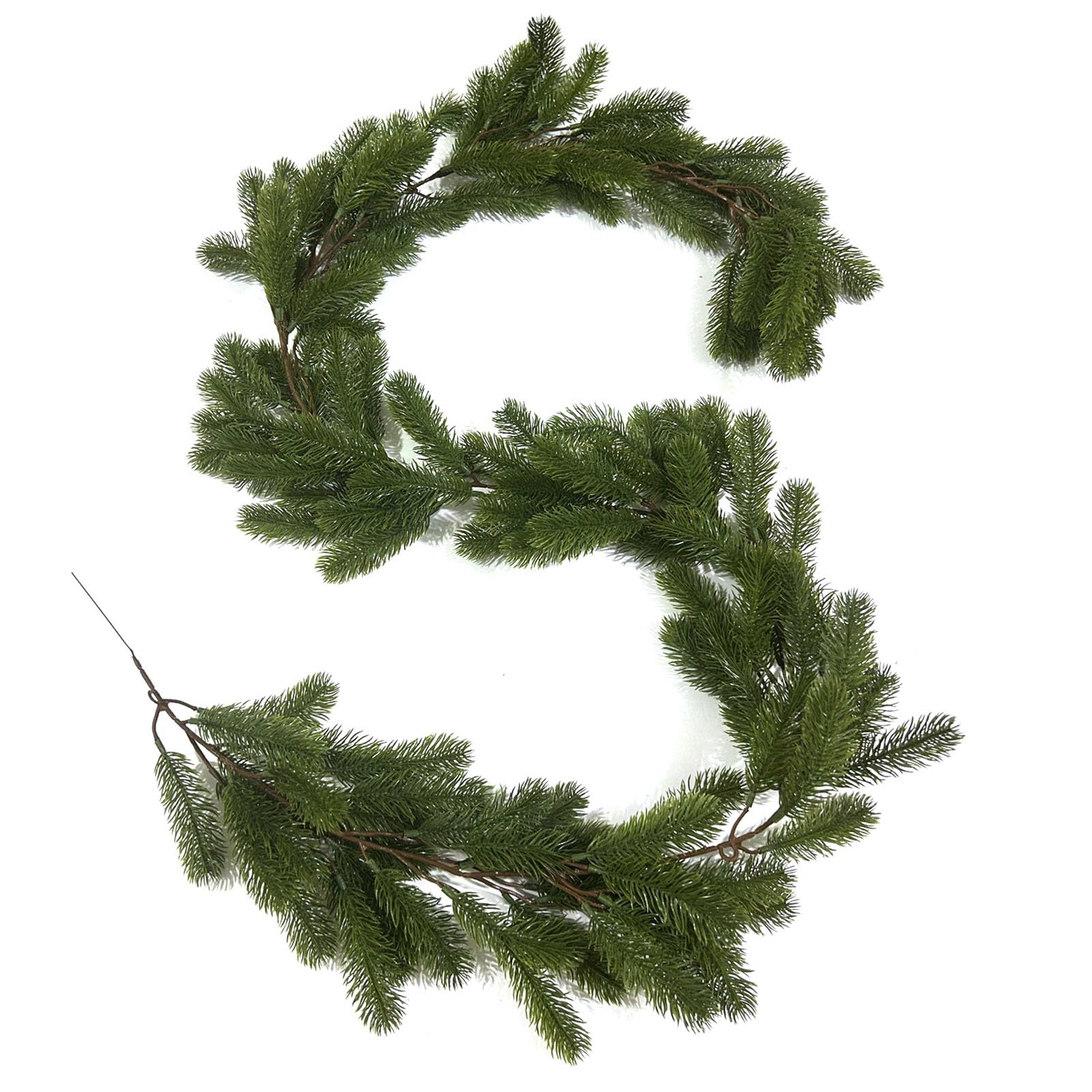 Msioytog Christmas Cedar Garland Artificial Vine Hanging Plant 5.9ft Realistic Vine for Mantels Stair Door Decoration Christmas Decoration Garland