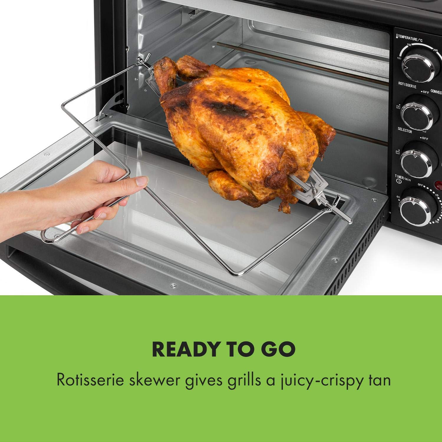 Klarstein Masterchef Mini Electric Oven Table Top Oven, Countertop Oven, Circulating Air