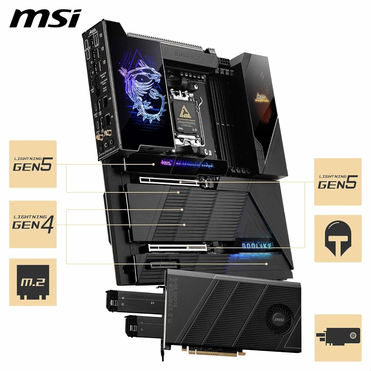 MSI MEG X870E GODLIKE - Scheda madre - Immagine 4