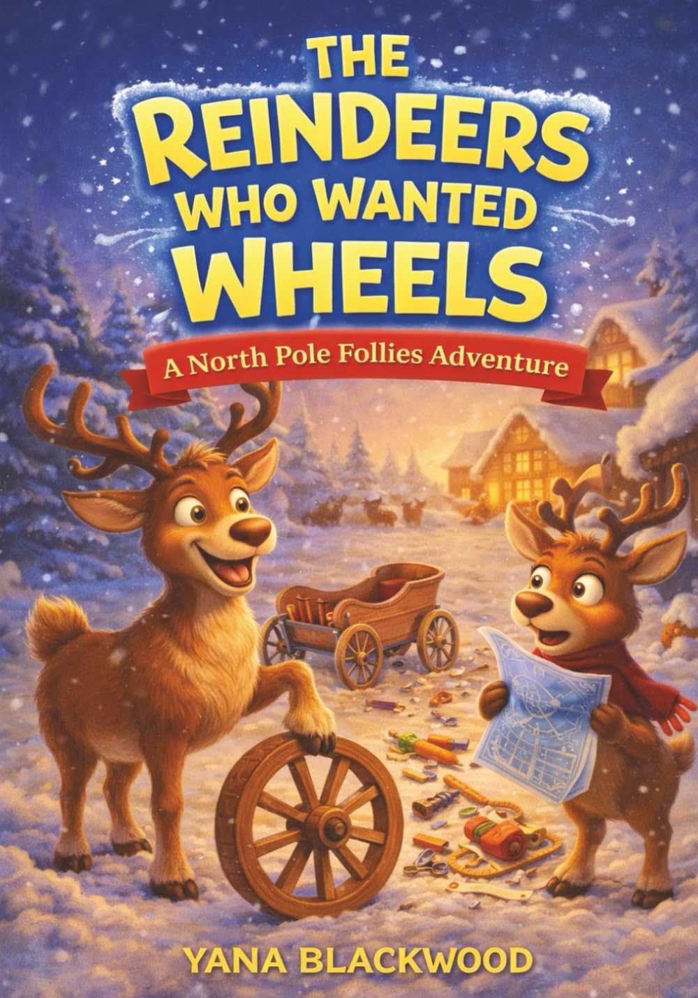 North Pole Follies – The Reindeer Who Wanted Wheels : A humorous, holiday, adventurous, picture book for children: Ideal for: Winter reading, holiday gifts, classroom libraries, read-aloud time