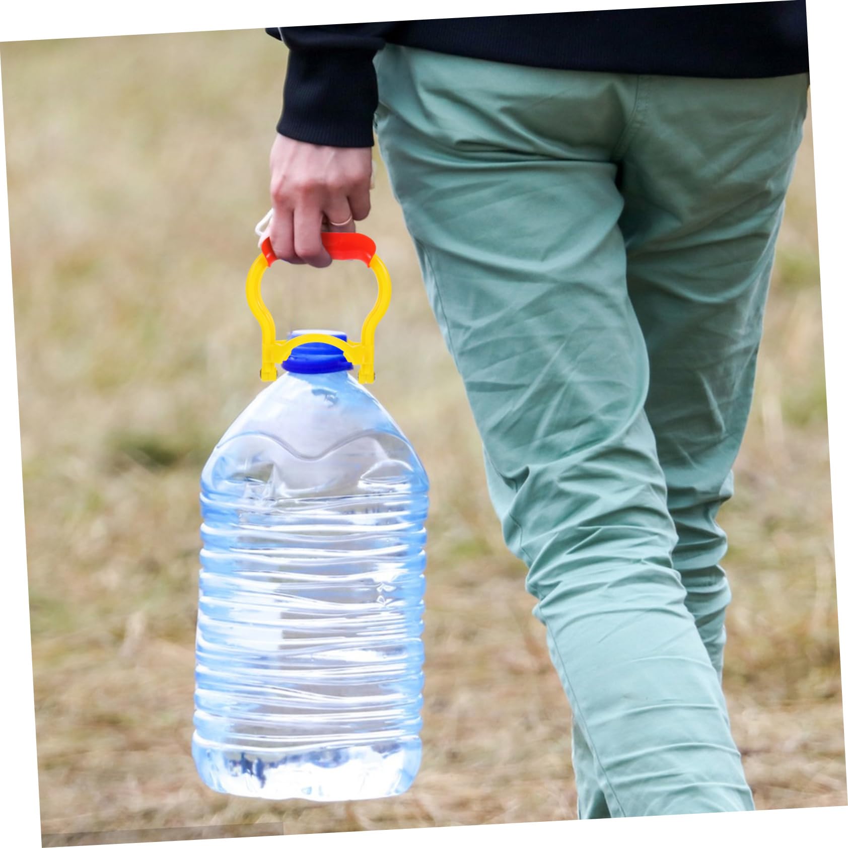 Garneck Maniglie per Secchi 2 Pezzi in Pp Non Scivolose Presa Robusta e Stabile, per Secchi da Acqua Gialli, Perfette per Attività Outdoor e Trekking