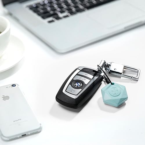 Miniatura 7 de Swissdigital Design Work with Apple Find My Bluetooth Locator Llavero de 2 piezas con Apple Find My Luggage, Keys and Personal Effects - Glacier