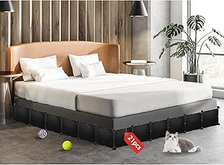 Professional Under Bed Blocker for Pets, 11.8" Height 248" Length in Total, Multi-Purpose Under Bed Blockers, Underbed Blocker for Pets Fit Queen, King Bed 3 Sides