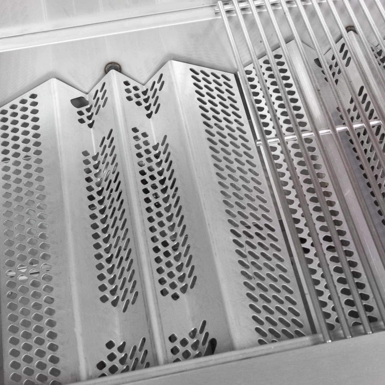 Heat Plate for AOG 30NB, 30PC Grill Replacement Parts, 15 1/2" x 8 1/4" Heat Shield for American Outdoor Grill 30NB 30PC Replacement Parts, 3 Pcs Stainless Steel Grill Tube Burner Cover