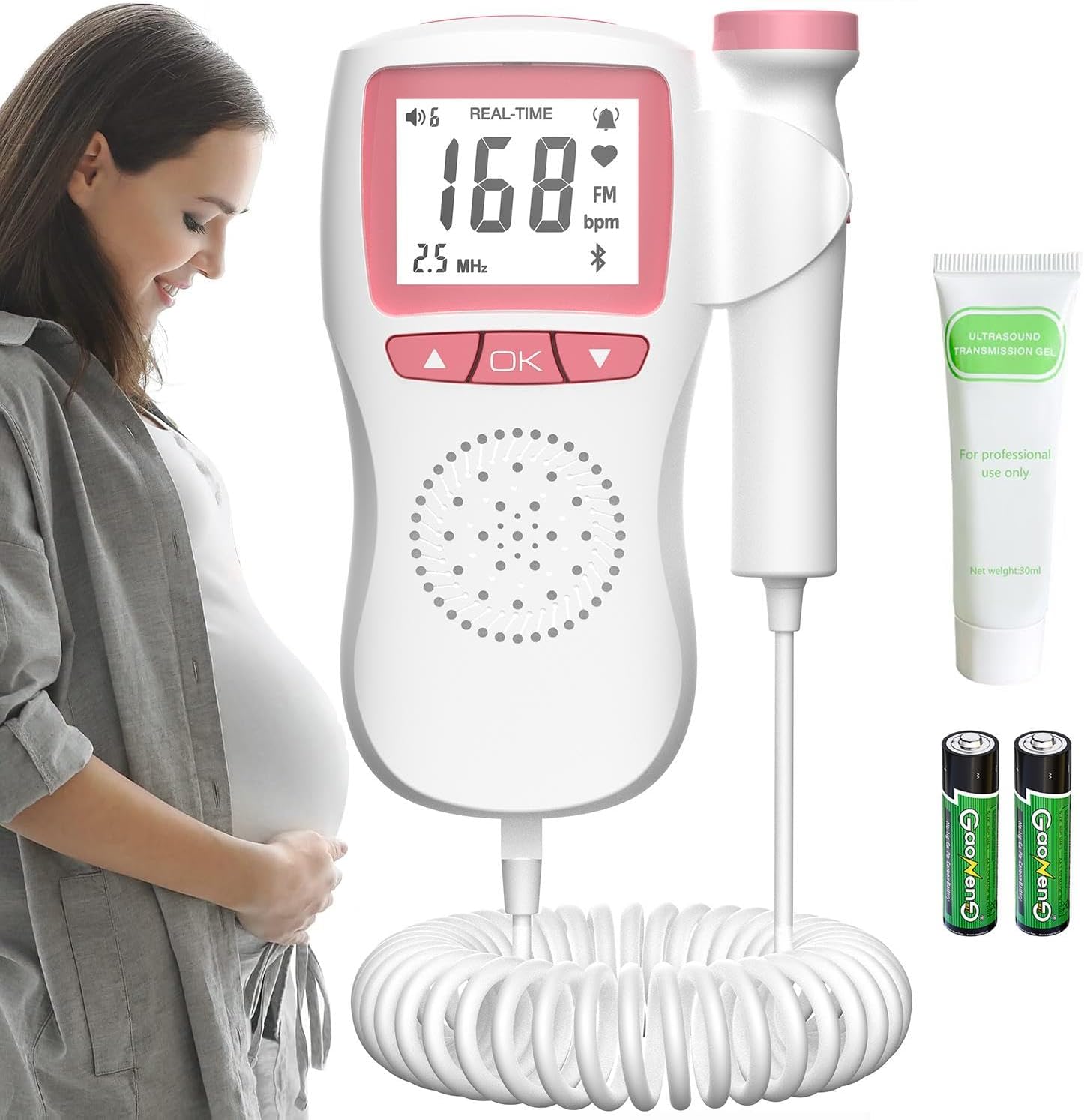 Fetal Monitor for Pregnancy,Fetal Doppler,fetal Monitor Heartbeat,fetal Monitor, Baby Heartbeat Monitor Pregnancy.