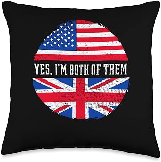 Yes I Am Both Of Them American Dual Citizen Support America Throw Pillow