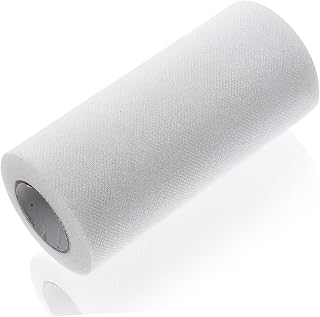 BEBEMOKO 1roll Yards Tulle Fabric Crafting Netting Mesh for Wedding Decorations Tulle Ribbon for Parties Wrapping and Creative Projects