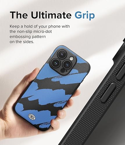 Miniatura 5 de Ringke Onyx Se siente bien en la mano Funda compatible con iPhone 15 Pro, tecnología antihuellas, antideslizante, agarre mejorado, a prueba de