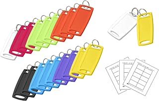 Lucky Line 2-1/4" X 1-1/8" Rectangular Label-It Plastic Tags, 20 Pack (17029)