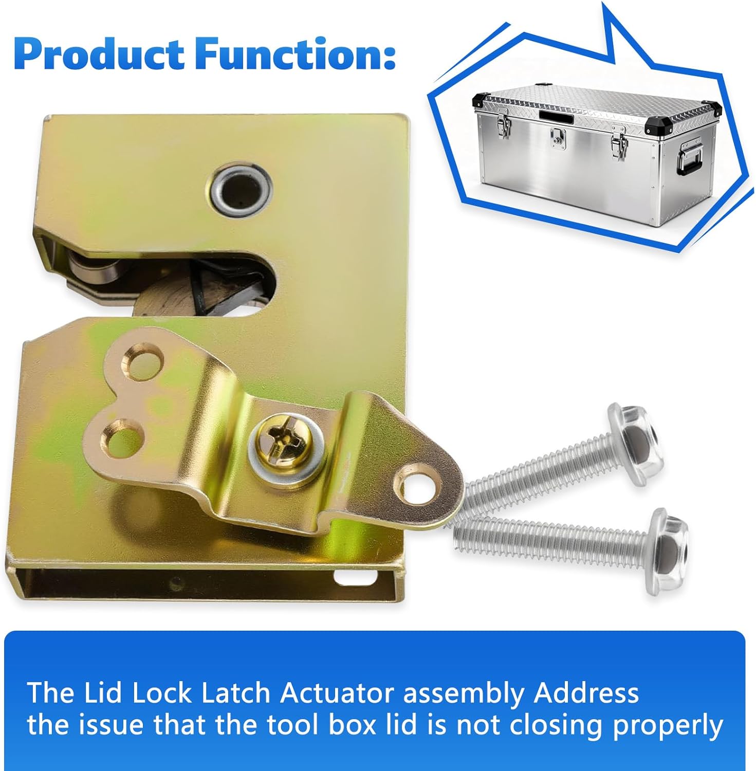 Lid Lock Latch Actuator Repair Replacement Fit for Weather Guard Aluminum Truck Toolbox Pickup Chest Saddle Box Cross Boxes
