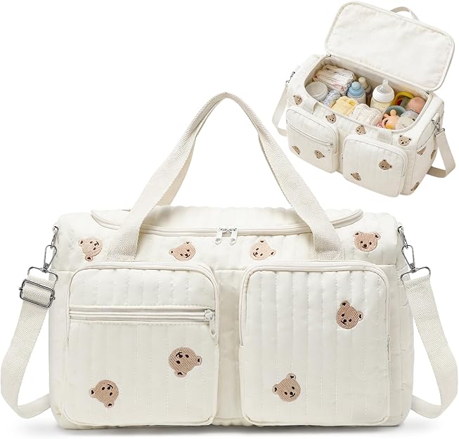 Aucuu Grand Sac de Maternité et Voyage Fourre-Tout Pliable et Étanche